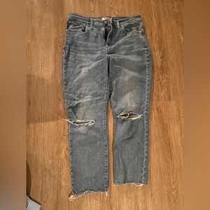Women’s  Distressed Blue Jeans